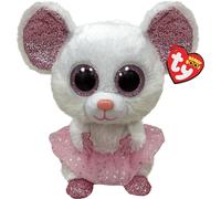 TY 2007519 Nina Mouse with Tutu Beanie Boo stuffed animal, Multicoloured Mouse N