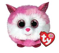 TY 2007542 Princess Pink Husky Puffies Plush Animal, Multicolor