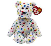 Ty 2K the Confetti Bear - Ty Beanie Baby