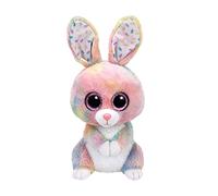 TY 37092 37092 Beanie Boo's Bubby Rabbit with Glitter Eyes, 24 cm, Multi-Colour