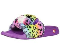 Ty 95464 Dotty Leopard Plush Slides Size L (37), Purple and Multicoloured, 5 UK