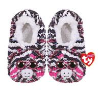 TY 95507 Plush Sequin Slippers - Zoey the Zebra - Small