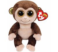 TY Audrey Monkey Beanie Boos Regular, Beanie Baby Soft Plush Toy, Collectible Cuddly Stuffed Teddy