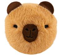 TY Barry Capybara Bouncer Plush - Soft Round Capybara Stuffed Toy with Embroidered Face - Cute Brown Mini Plushie for Kids, Toddlers & Collectors