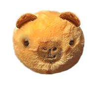 TY Barry Capybara Bouncer Plush - Soft Round Capybara Stuffed Toy with Embroidered Face - Cute Brown Mini Plushie for Kids, Toddlers & Collectors