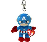 TY Beanie Babies Key Clips Captain America