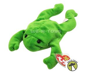 Ty Beanie Babies Legs the Frog Plush 1993