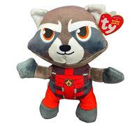 Ty Beanie Babies Marvel Guardians of the Galaxy Rocket Raccoon 7.5in Plush Soft