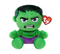 TY Hulk Beanie Baby - Marvel Soft Plush Collectible Toy | Soft Marvel plush for cuddles, imaginative play, or gifting, bringing an iconic Avenger hero to everyday adventures.