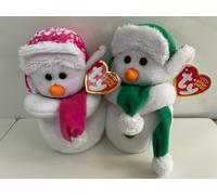Ty Beanie Baby Babies 40791 Mr & Ms Snow set of 2/ 16cm NEW