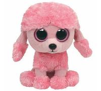 Ty Beanie Baby Boos 36039 Princess Pink Poodle Dog w/solid eyes 16cm /NEW
