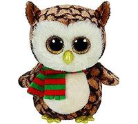 Ty Beanie Baby Boos 36173 Wise Christmas Owl with Scarf 16cm /NEW