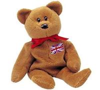 TY Beanie Baby - BRITANNIA the Bear (UK Exclusive) Made In Indonesia