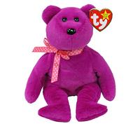 TY Magenta II Bear Original Beanie Babies Regular - Soft Plush Toy for Kids, Teddy, Baby Toy, Collectible Stuffed Plushies