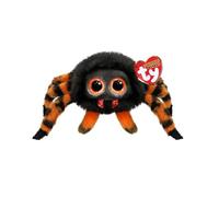 Ty Beanie Balls - Charlotte the Spider with Orange Glitter Eyes, Soft and Round Plush Animals to Collect - Halloween Special - 8 cm - T42560