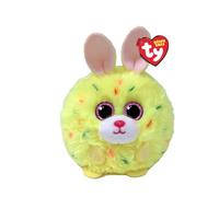 Ty Beanie Balls - Lemon The Easter Bunny with Glitter Eyes Soft Round Collectable Plush Toys 8cm T42554