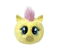 TY Beanie Ballz Fluttershy - My Little Pony Plush Bouncer | Soft Round Collectible Toy with Big Sparkling Eyes | Yellow & Pink Cute Pony Plush for Kids