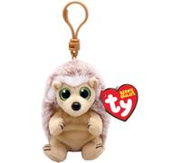 Ty Beanie Bellies Clips T43114 - Plush Key Holder Ring, Soft Belly, 12 cm, with Green Eyes, Glitter