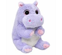 Ty Beanie Boos - Henrietta the Hippo with Big and Glittery Pink Eyes Plush Toy with Big Glitter Eyes - 15cm - T37394