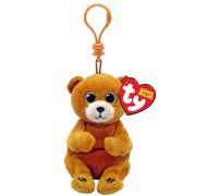 TY Beanie Bellies Key Clip Duncan Bear 10cm