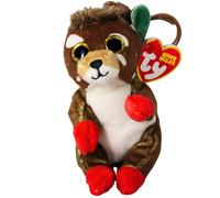 Ty Beanie Bellies (Key Clip) - Juno The Reindeer - Soft Plush Stuffed Animal Multi-Colored