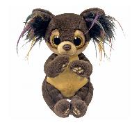 Ty Beanie Boos - Toffee the Chihuahua with Big and Glittery Yellow Eyes Plush Toy with Big Glitter Eyes - 15cm - T37393