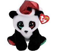 Ty Beanie Boo Boos 36694 Pandy Claus Panda Bear Christmas Hat Regular 16cm NEW