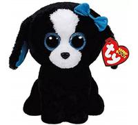 Ty Beanie Boo Boos 37076 Tracey the Black/White Dog Medium 9" 23cm