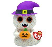 Ty Beanie Boo Flicker The Ghost with a Hat for Halloween 2025-6"