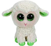 TY Beanie Boo Lala White/Green Sheep Medium 39667 9" TALL NEW