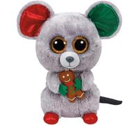 TY Beanie Boo Mac Christmas Mouse Medium 37078 9" TALL NEW