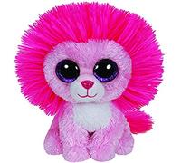 TY Beanie Boo Plush - Fluffy the pink Lion 15cm