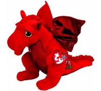 TY/Beanie Boos 6" 'Y DDRAIG GOCH' WELSH DRAGON , Perfect Plush!