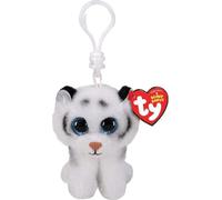 TY - Beanie Boo's Clip Tiger Tundra, Keychain - 7 CM, White, One Size, 35234
