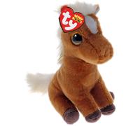 TY Morty Mustang Beanie Boo 14cm - Soft Plush Toy for Kids - Collectible Cuddly Stuffed Animal Teddy Character Gift