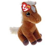TY Morty Mustang Beanie Boo 14cm - Soft Plush Toy for Kids - Collectible Cuddly Stuffed Animal Teddy Character Gift