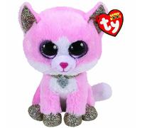 Ty Beanie Boo: Fiona Pink Cat (Medium)