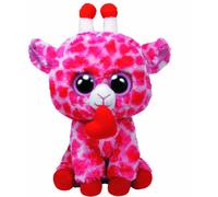 TY Beanie Boos Jungle Love Giraffe in Pink with Heart 23 cm