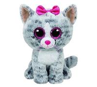 Ty Beanie Boos Kiki Grey Cat 24cm Top Quality Plush