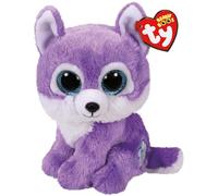 Ty Beanie Boos T36866 Iris the Purple Lupette with Big Blue Eyes and Glitter - The Big Sparkly Eyes Plush Toy - 15 cm