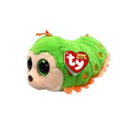 TY Beanie Boos T37375 Pilar the Caterpilar with large and shimmering green eyes, the plush animal with large shimmering eyes, 15 cm