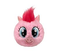TY Pinkie Pie Bouncer Plush - My Little Pony Inspired Round Stuffed Toy | Soft Pink Pony Ball Plush with Embroidered Eyes & Mane - Cute Collectible Gift for Kids