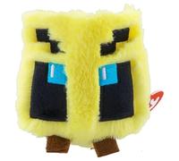 TY Bee Bouncer Plush - Cube Stuffed Toy | Soft Yellow Pixel-Style Plush Figure with Embroidered Wings & Eyes - Cute Collectible Gamer Gift for Kids