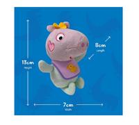 TY Baby Evie Peppa Pig Beanie 13cm Soft Plush Toy Teddy - Collectible Stuffed Plushies Cuddly Soft Toy for Kids - Cute Plush Gift and Soft Toys