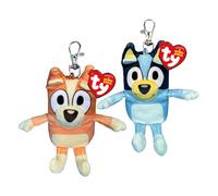 TY Bluey & Bingo Key Clip 2-Piece Set - Stuffed Animal Keychain - Soft Plush Keyring - Soft Toy Clip - Collectible Character Keychain for Kids Backpack