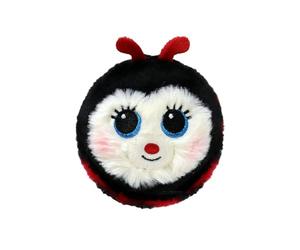 TY Buggie Ladybug Bouncer - Soft Plush Ladybug Toy | Cute Round Stuffed Animal with Embroidered Face, Big Blue Eyes & Antennae | Adorable Bug Plush for Kids & Collectors