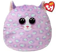 TY Cassidy Cat Squish a Boo 10 Inches - Squishy Beanies for Kids, Baby Soft Plush Toys - Collectible Cuddly Stuffed Teddy