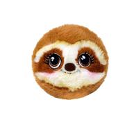 TY Chloe Sloth Bouncer Plush - Soft Round Sloth Stuffed Toy with Embroidered Eyes - Cute Brown & Cream Mini Plushie for Kids, Toddlers & Collectors