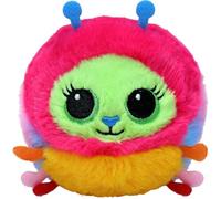 TY Crystal Caterpillar Bouncer Plush - Colorful Soft Caterpillar Stuffed Toy with Embroidered Eyes - Cute Rainbow Bug Plushie for Kids, Toddlers & Collectors