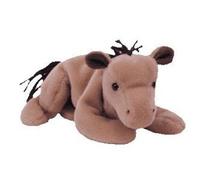 TY DERBY the HORSE BEANIE BABY - NO STAR - COARSE MANE by Ty